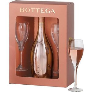 Bottega Rosé Glamourbox + 2 glazen