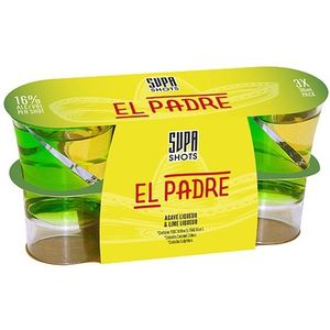 Supa Shots El Padre Aquave & Lime Duo shots Pack 3x2cl