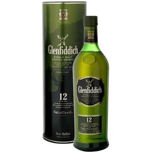 GlenFiddich Whisky 12Y fles 70cl + GB