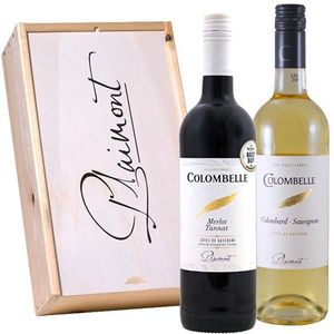 Colombelle BEST WINE Blanc & Rouge in kist 2x75cl