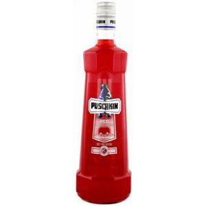 Puschkin Vodka Red fles 1L