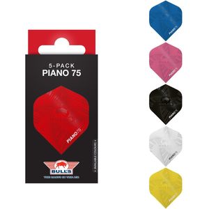 Bull's Piano 75 No.2 Flights Black | 5-Pack