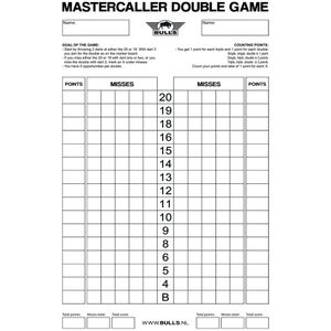 Bull's Mastercaller Double Game Scoreboard Flex 45x30