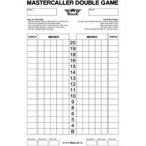 Bull's Mastercaller Double Game Scoreboard Flex 45x30