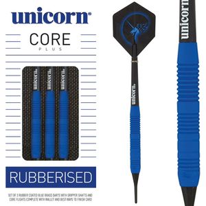 Unicorn Softtip Core Plus Rubberised Brass Blue 18 gram