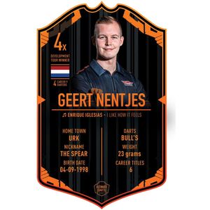 Geert Nentjes Bull's Darts Ultimate Card 37x25cm