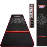 Bulls Carpet Dartmat Black/Red + Oche | 300x65 cm