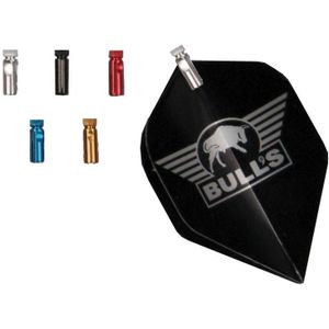 Bull's Flightprotectors Aluminium Black 5-Pack