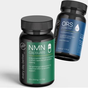 Festival Fit Kit | NMN Capsules en ORS Poeder voor Energie en Herstel