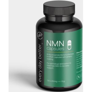 NMN Capsules 120x250mg – Zuiver NMN Supplement voor NAD+ & Herstel | Every Day Better®
