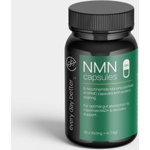 NMN Capsules 30x250mg ��– Zuiver NMN Supplement voor NAD+ & Herstel | Every Day Better®