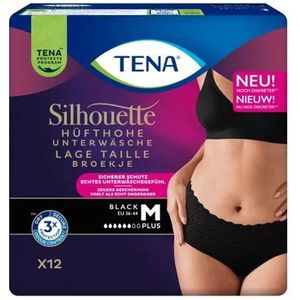 TENA Silhouette plus Low Waist Black (M/ L) - 6 pakken