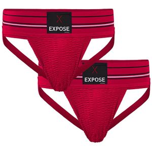 Expose Jockstrap - Ondergoed - Rood - 2 pack