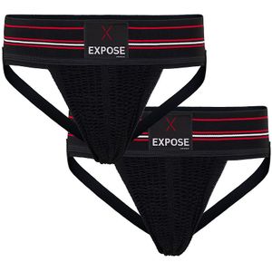 Expose Jockstrap - Ondergoed - Zwart - 2 pack
