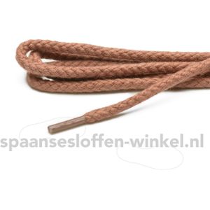 Schoenveters cognac  grof rond dikte 4 mm 70 cm