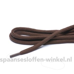 Cordial - Schoenveters - Donker Middelbruin - 120 cm - 100% Polyester - 2 Stuks