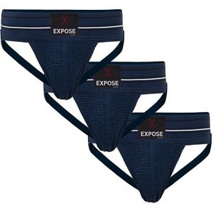 Expose Jockstrap - Ondergoed - Navy - 3 pack