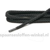 Cordial katoenen grof rond zwart veters dikte 4 mm 55 cm