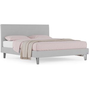 BRUNO Classic bed 140x200cm in Licht grijs