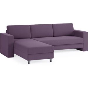 BRUNO Slaapbank 160cm in Paars