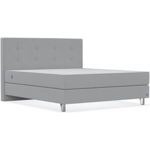 BRUNO Original boxspring 200x200cm in Licht grijs | Bekroond design volgens Duitse kwaliteitsmaatstaven