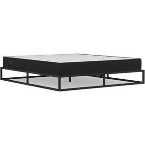 BRUNO Metalen Bed 200x200cm zwart incl. lattenbodem