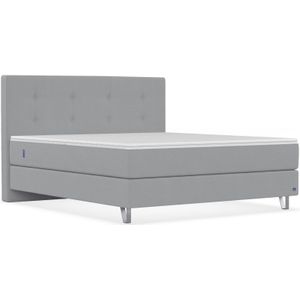 BRUNO Original boxspring 200x200cm in Licht grijs | Bekroond design volgens Duitse kwaliteitsmaatstaven