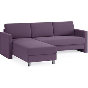 BRUNO Slaapbank 140cm in Paars