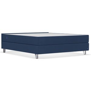 BRUNO Original boxspring 200x200cm in Blauw | Bekroond design volgens Duitse kwaliteitsmaatstaven