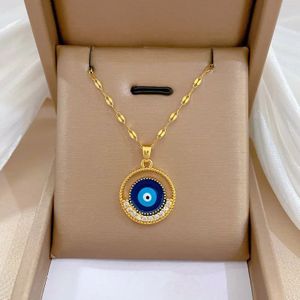 Turkse blauwe boze oog hanger ketting