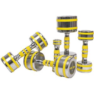 Insportline Chrome Dumbbell Yellsteel (1-14 kg)