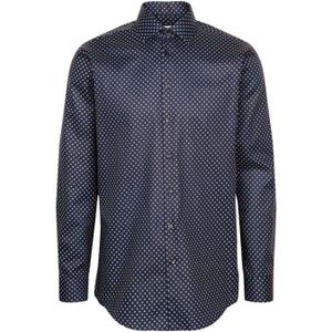 Seidensticker - Business Overhemd - Navy Blue - 100% Katoen - Regular Fit