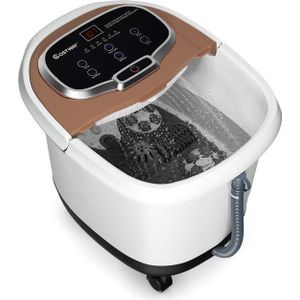 Coast Elektrisch Voetenbad met Massagefunctie - 500W - 37,5 x 46 x 38,5 cm -Bruin