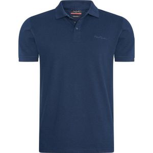 Pierre Cardin - Heren Polo SS Classic Polo - Blauw - Maat L