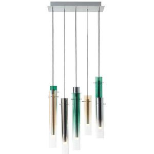 Briljant LED hanglamp, 8-lamps 32W warm wit