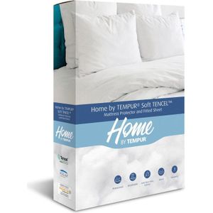 Home by TEMPUR® Matrasbeschermer - Wit – 140 x 200 x 25 cm – Soft TENCEL™ – Waterdicht - Warmte regulerend – Anti-huisstofmijt - Anti-Allergie