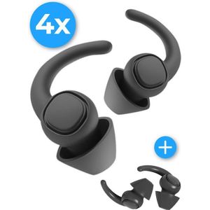 Nuvance - Slaap Oordopjes - 4 Stuks - Sleep Plugs - Anti Snurk - Earplugs - Oordoppen Snurken - Gehoorbescherming - Hoge Geluidsdemping tot 36dB -