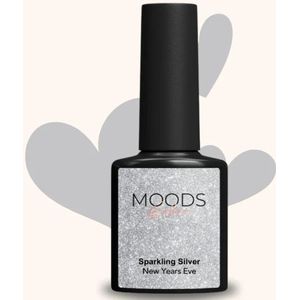 Moods - Gellac 504 Sparkling Silver - Nagellak - Glitter Zilver - 15ML