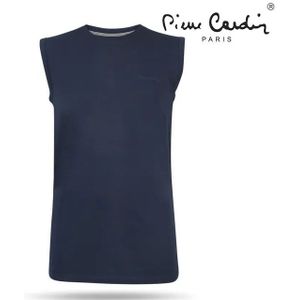 Pierre Cardin - Mouwloos - T-shirt - Donkerblauw - Maat M