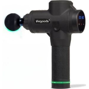 Auronic Massage Gun - 6 Opzetstukken - 30 Standen - Professioneel Massage Apparaat - Zwart