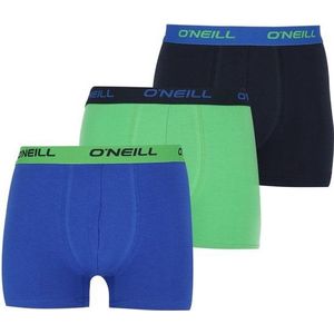 O'Neill - Side Logo Plain - Boxershorts - Cloudy Blue, Black & Green - Bamboe, Katoen, Elastaan