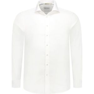 Boston Brothers Wide Spread Overhemd - Heren - maat 43 - wit