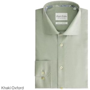 Boston Brothers - BBO34F110 Overhemd - Khaki - 100% Katoen - Non-Iron