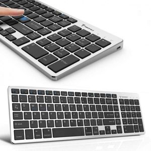 Trendfield Draadloos Toetsenbord - Bluetooth Keyboard - Stille Toetsen - Oplaadbaar - Qwerty - Space Grey
