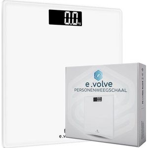 E.volve Weegschaal Personenweegschaal Digitaal - Wit