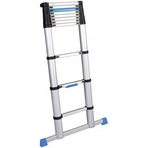 Workzone - Telescopische Ladder - Zilver - Aluminium - 4,02 m Werkhoogte - Max. 150 kg