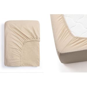Jersey Fitted Sheets - Taupe - Hoeslaken - Katoen - Zacht en Ademend