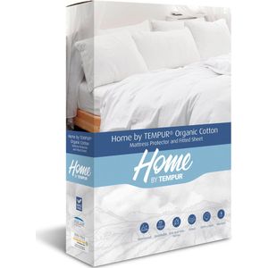 Home by TEMPUR® Matrasbeschermer - Nature – 140 x 200 x 25 cm – Biologisch katoen – Waterdicht - Warmte regulerend – Antimijtbescherming