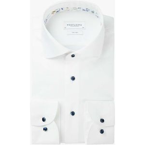 Profuomo Wit Dobby Overhemd – Maat 38 – Stijlvol & Duurzaam