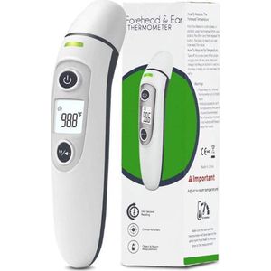 FC - IR100 Digitale Contactloze Voorhoofd Infraroodthermometer Voor Volwassenen - Kinderen - Baby Thermometer met Koorts Indicator en 35 geheugens